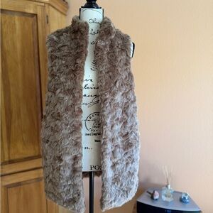 Forever 21 Tan Faux Fur Vest
